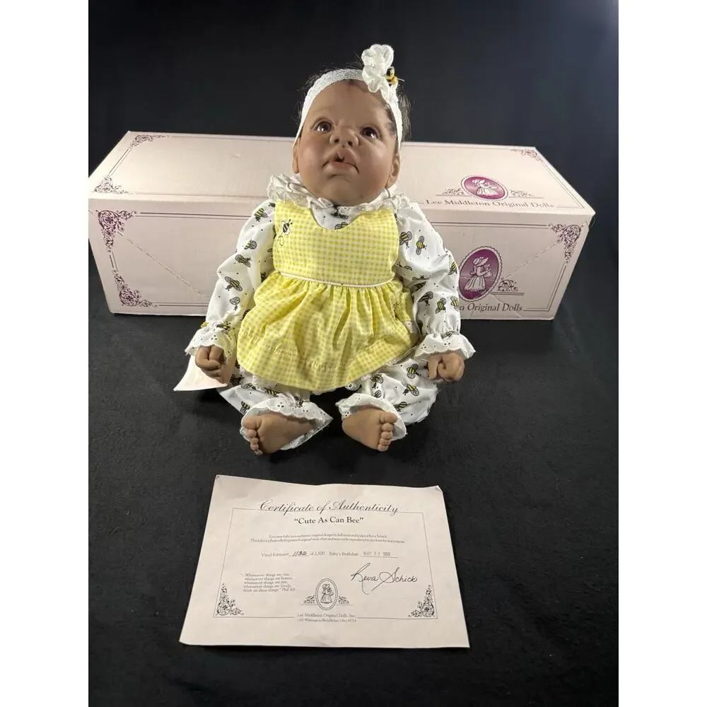 lee middleton dolls Cute as Can Bee Lifelike Baby With Box And Cert